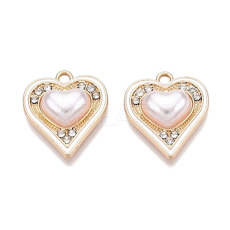 Rack Plating Alloy Rhinestone Pendants FIND-N005-19E-1