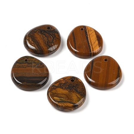 Natural Tiger Eye Pendants G-M440-03C-1