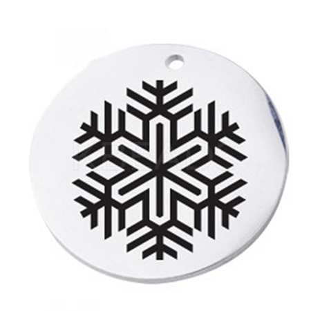 Christmas 304 Stainless Steel Pendants FIND-CJC0003-07D-1