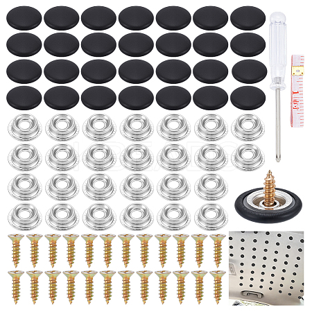 30Pcs Leather & Iron Car Fixing Buckle AJEW-NB0008-62C-1