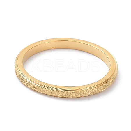 2mm Matte Plain Dome Finger Ring for Girl Women RJEW-C012-01E-G-1