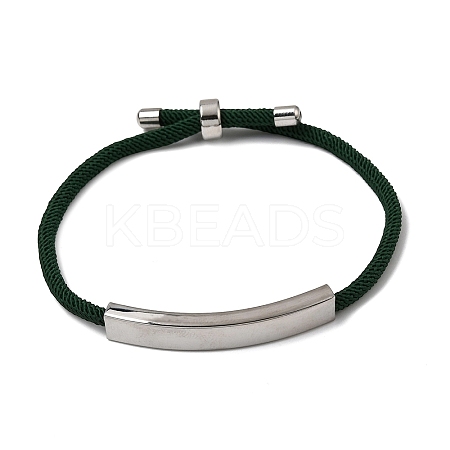 Round Nylon Milan Cord Slider Bracelet Making BJEW-L722-01P-10-1