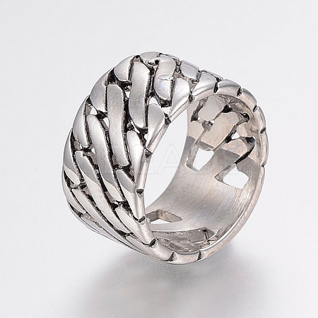 304 Stainless Steel Finger Rings RJEW-G091-13-1