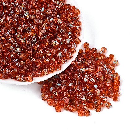 Transparent Colours Picasso Glass Beads SEED-Q039-05A-C05-1