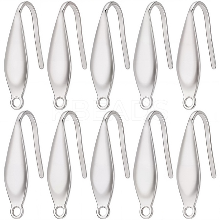80Pcs 316 Surgical Stainless Steel Earring Hooks STAS-SC0005-65-1