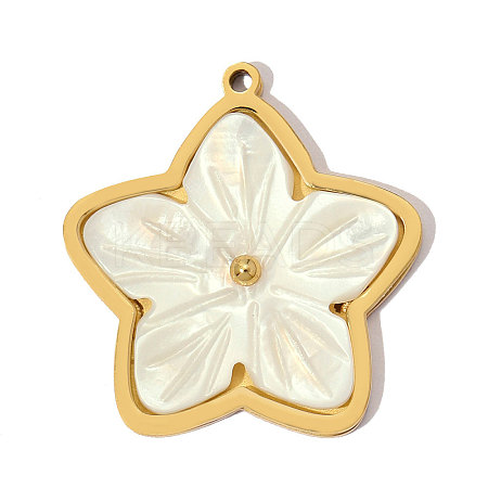 304 Stainless Steel with Resin Pendants RE-OY001-05G-1