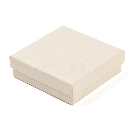 Cardboard Paper Jewelry Storage Boxes with Sponge CON-P023-01E-02-1