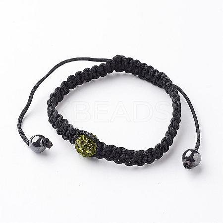 Nylon Cord Braided Bead Bracelets BJEW-XCP0001-02-1