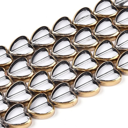 Electroplate Glass Beads Strands EGLA-T021-23B-1