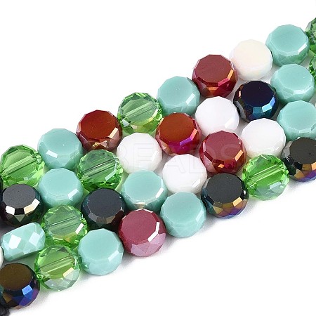 Electroplate Glass Beads Strands EGLA-N022-03A-A05-1