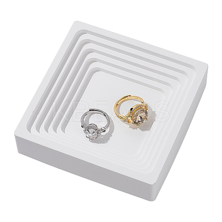 Gesso Jewelry Plate DJEW-WH0043-28B-1