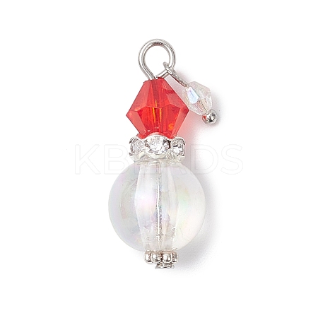 Transparent Acrylic Pendants PALLOY-JF04633-1