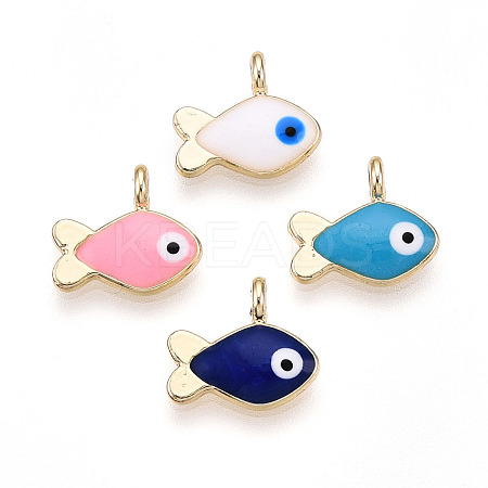 Alloy Enamel Charms X-ENAM-T020-108-1