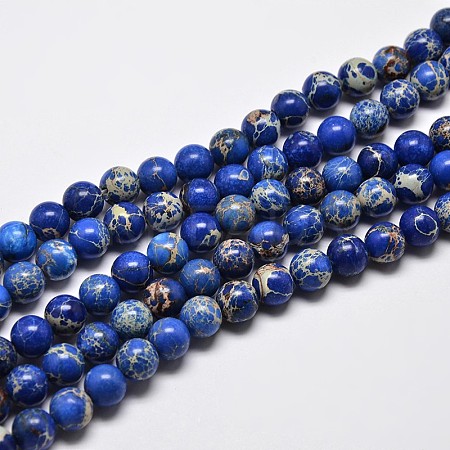 Natural Imperial Jasper Beads Strands X-G-I122-4mm-06-1
