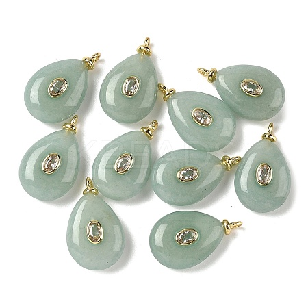 Dyed Natural White Jade Pendants G-H328-01G-B04-1