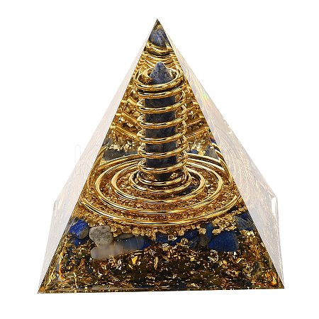 Orgonite Pyramid Resin Energy Generators DJEW-C019-01D-1