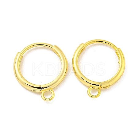 Brass Hoop Earring Findings KK-L211-021G-1