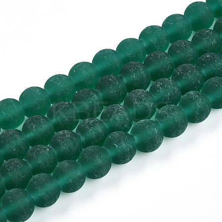 Transparent Glass Beads Strands GLAA-T032-T8mm-MD21-1