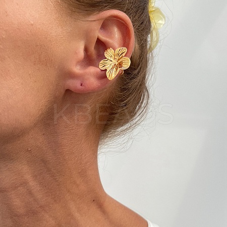 Iron & Alloy Cuff Earrings EJEW-G437-01C-1