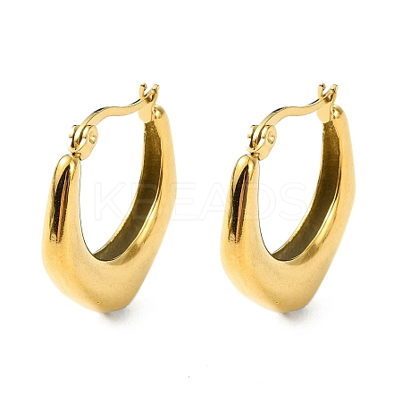 304 Stainless Steel Hoop Earrings EJEW-K271-02C-G-1