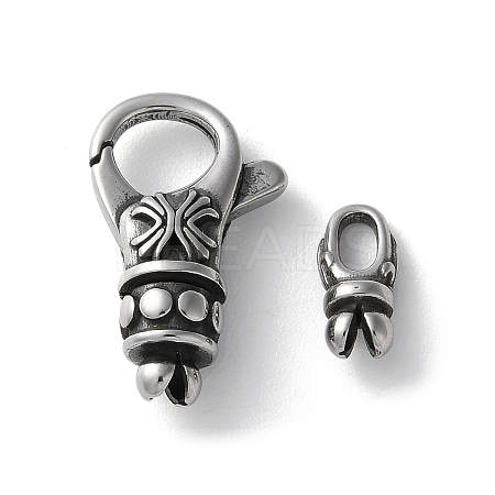 316 Stainless Steel Lobster Claw Clasps Sets STAS-D303-10AS-04-1
