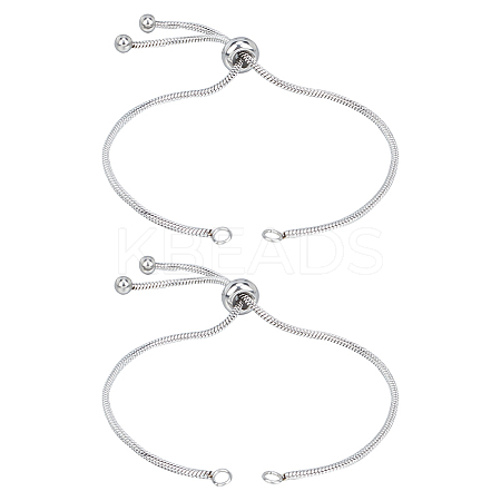 Unicraftale Adjustable 304 Stainless Steel Bracelet Making STAS-UN0002-54P-1