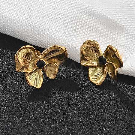 304 Stainless Steel Studs Earrings for Women EJEW-K306-33G-1