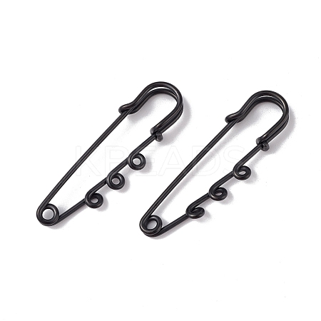 Ion Plating(IP) 304 Stainless Steel Safety Pins Brooch Findings STAS-I673-06EB-1