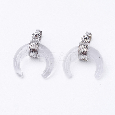Natural Quartz Crystal Pendants G-E425-10P-1