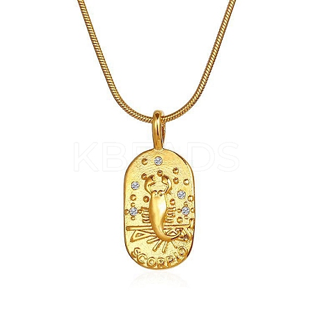 Constellations Cubic Zirconia Pendant Necklace PW-WG56929-04-1