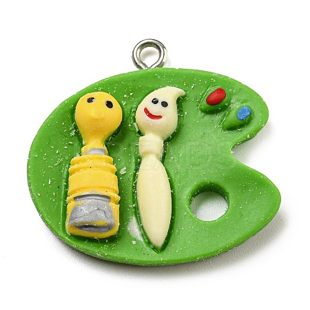Opaque Resin Pendants LS-FIND-M012-01C-1