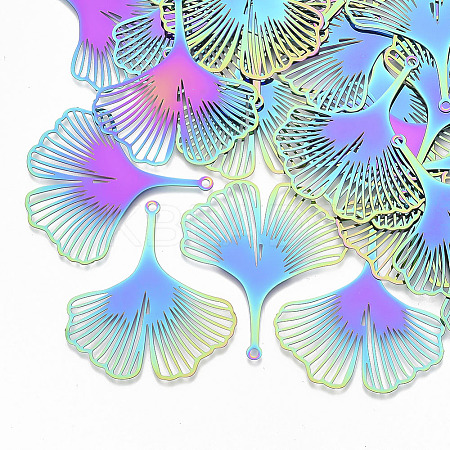 Ion Plating(IP) 201 Stainless Steel Filigree Pendants LS-STAS-S108-88-1