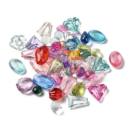 Transparent Acrylic Beads X1-MACR-K359-05-1
