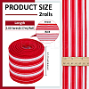 Burlap Ribbons SRIB-WH0011-384A-2