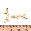 304 Stainless Steel Branch Pendants STAS-T067-49G-3