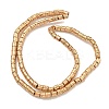 Electroplated Natural Lava Rock Beads Strands G-I360-J01-02-2