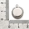 Brass Micro Pave Clear Cubic Zirconia Pendants LS-KK-G530-01A-P-3