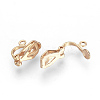 Brass Clip-on Earring Findings LS-KK-R071-11RG-2