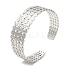 Non-Tarnish 304 Stainless Steel Cuff Bangles BJEW-K267-01P-3