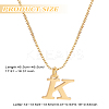 1pc 304 Stainless Steel Letter Pendant Necklaces NJEW-LP0001-38K-G-2
