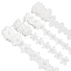 4 Yards 4 Styles Organza Flower Lace Trims SRIB-WR0001-11-1
