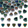 60Pcs 5 Colors Two Tone Glass Beads GLAA-HS0001-16-1