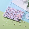 DIY 26 Letter Acrylic Beads Stretch Bracelets Kits for Children's Day DIY-LS0001-04-5