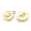 Ion Plating(IP) 304 Stainless Steel Pendants STAS-F282-07G-2