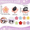 24Pcs 8 Colors Resin Shoe Decorations DIY-CP0010-15-2