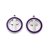 304 Stainless Steel Enamel Pendants STAS-Z078-25P-1