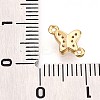 Brass Micro Pave Clear Cubic Zirconia Connector Charms KK-T075-29G-3