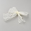 Plastic Imitation Pearl Bowknot & Lace Shoe Charms AJEW-WH0455-53P-01-2