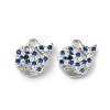 Brass Micro Pave Cubic Zirconia Pendants KK-L250-05P-1