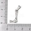Non-Tarnish 304 Stainless Steel Pendants STAS-F235-01P-L-3